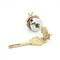 On / Off High Security Cam Lock Key Switch Golden Color Plated Fashionable