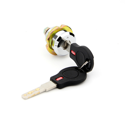 A3 Iron Housing Tubular Pin Tumbler Lock Anti Theft Plastic Key Handle