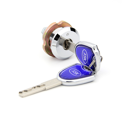 Bright Chrome Plated Cabinet Door Cam Locks Asteners Blue Metal Color