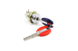 Brass High Security Cam Lock Red And Blue Electronic Switch 0.32cm Diameter