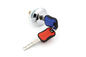 Red And Blue Iron Housing Key Cylinder Lock Plastic Material Key Handle
