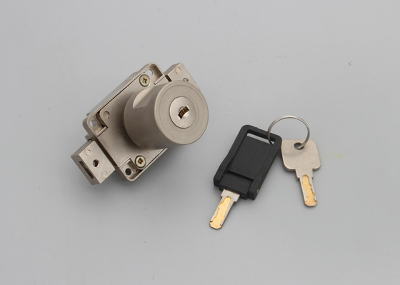 Foldable Keys Cabinet Drawer Locks  Zinc Alloy Cylinder For Display Showcase